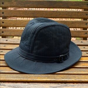 Irish Crushable Hat Remay DuPont short brim Homburg Style rain hat Dark Blue USA